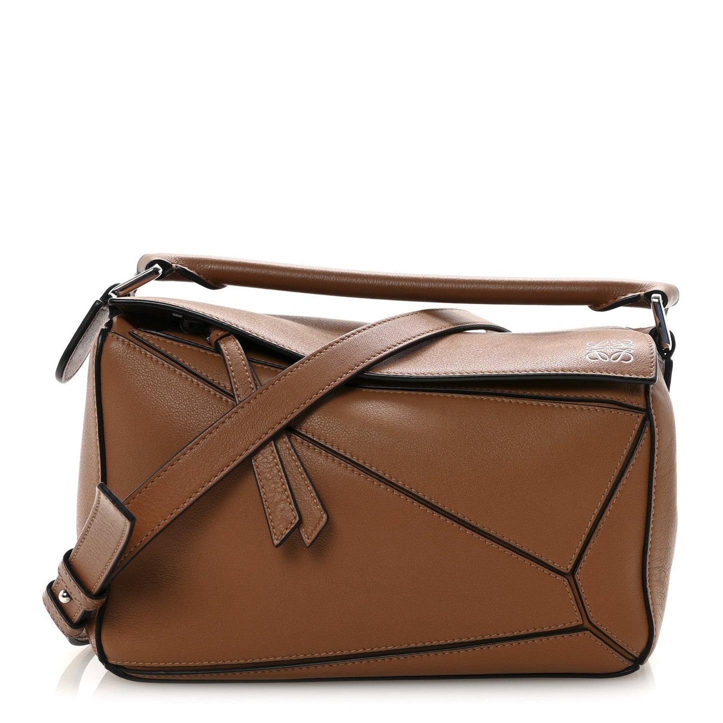 Calfskin Small Puzzle Bag Tan