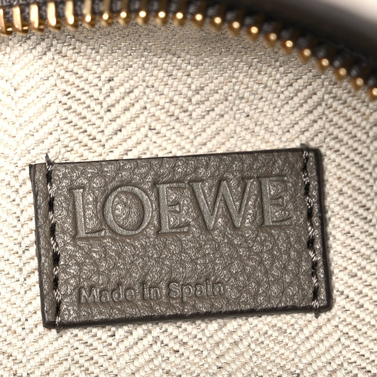 Soft Grained Small Puzzle Edge Bag Taupe