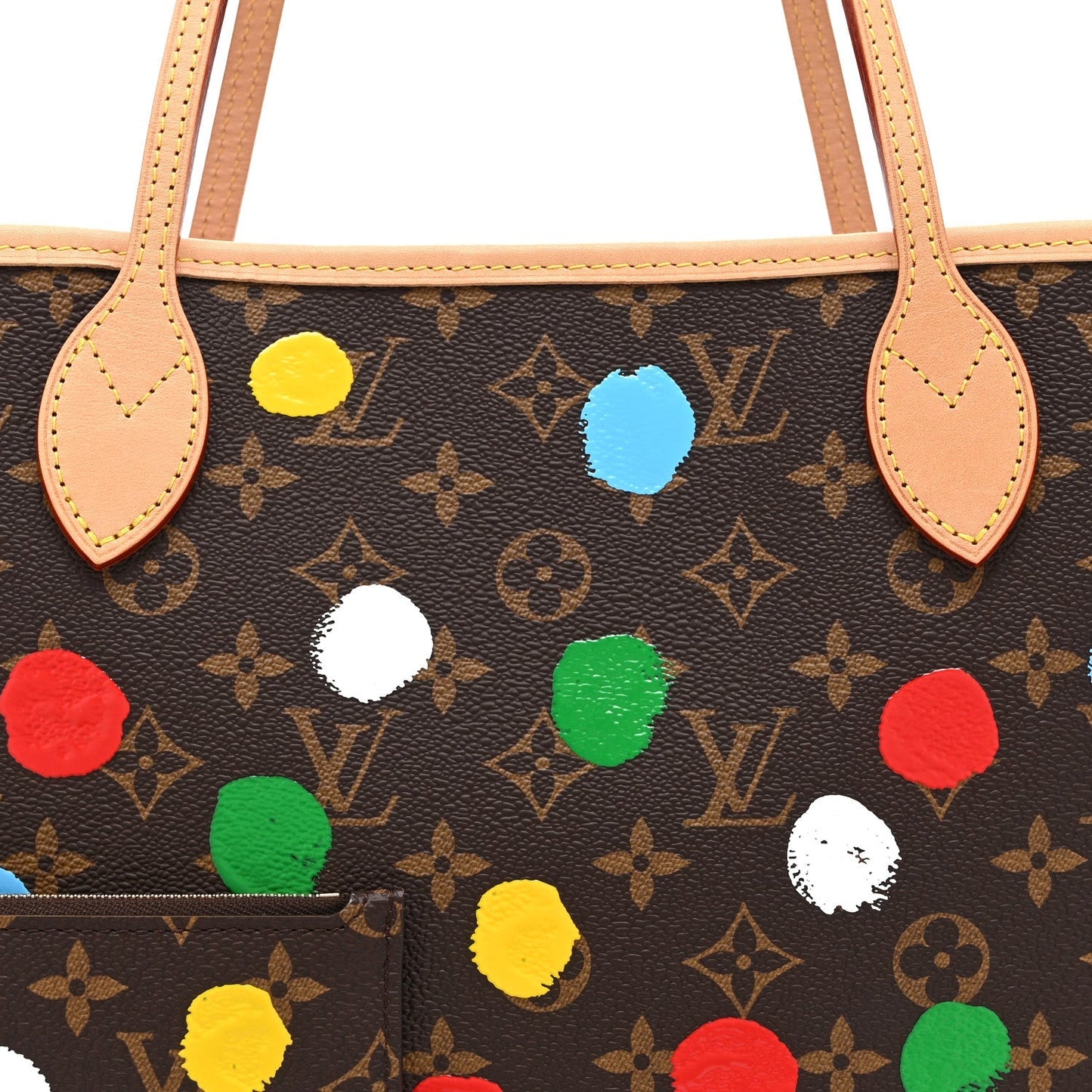 LV X YK Monogram Dots Neverfull MM