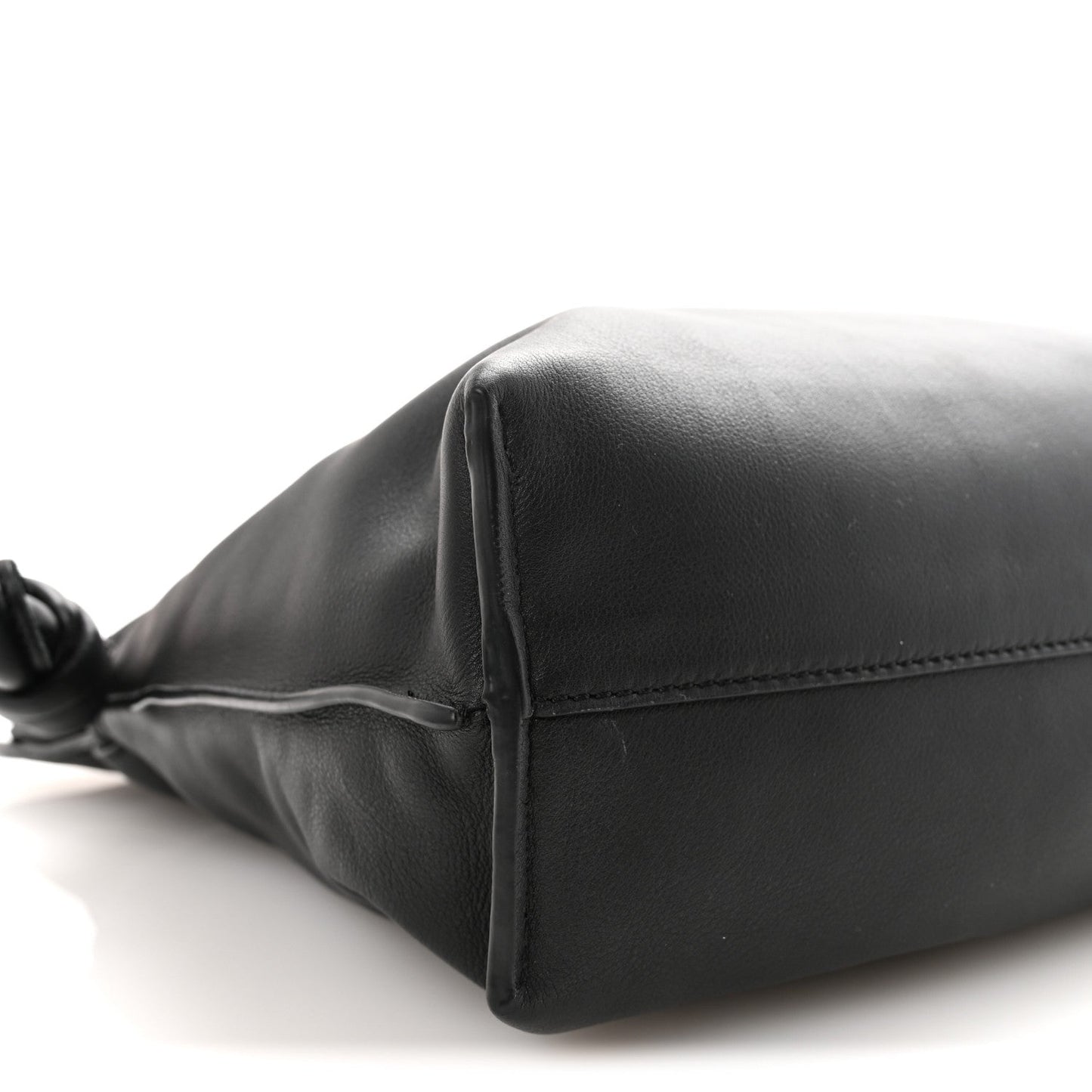 Nappa Medium Flamenco Knot Bag Black
