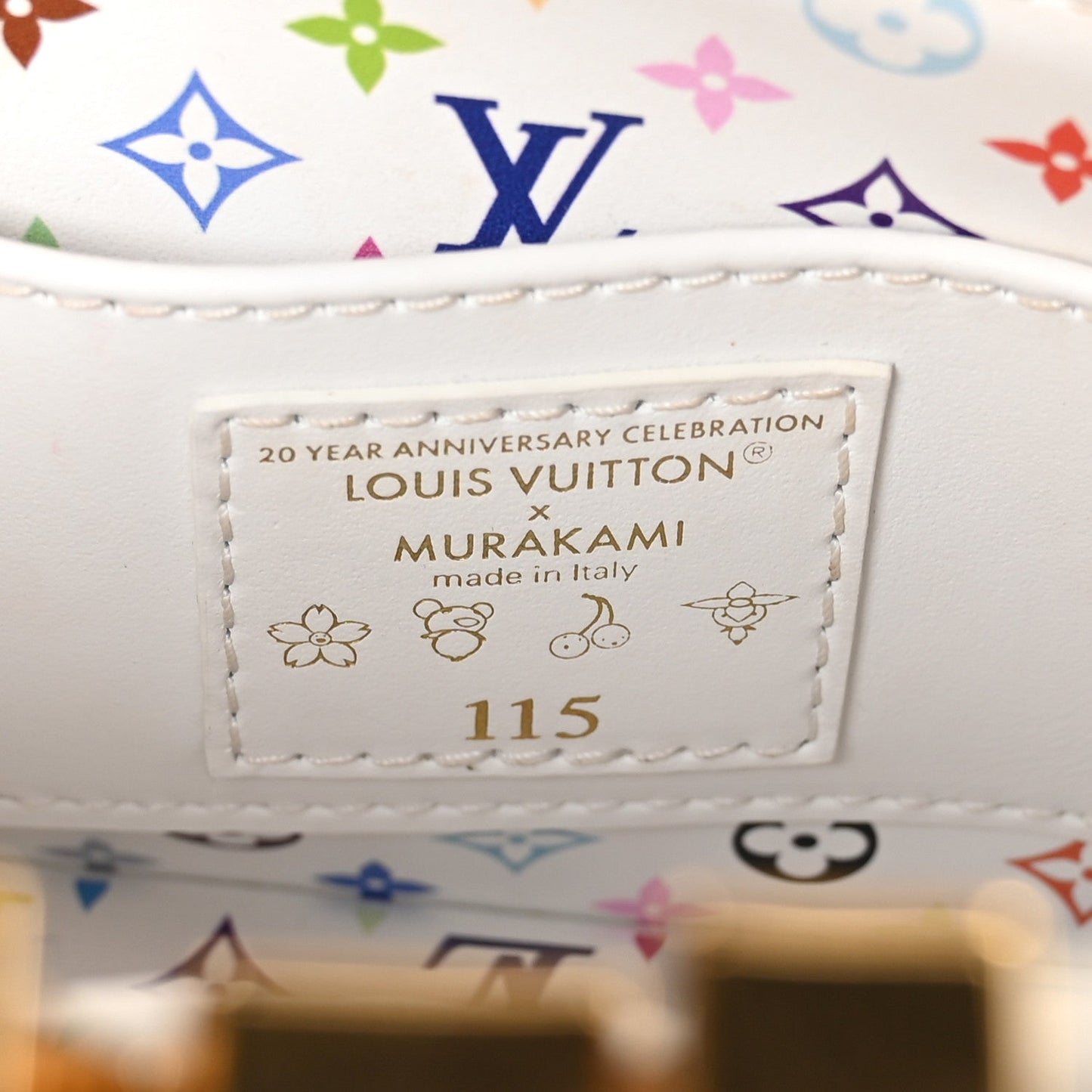 LV X TM Taurillon BB Capucines Blanc
