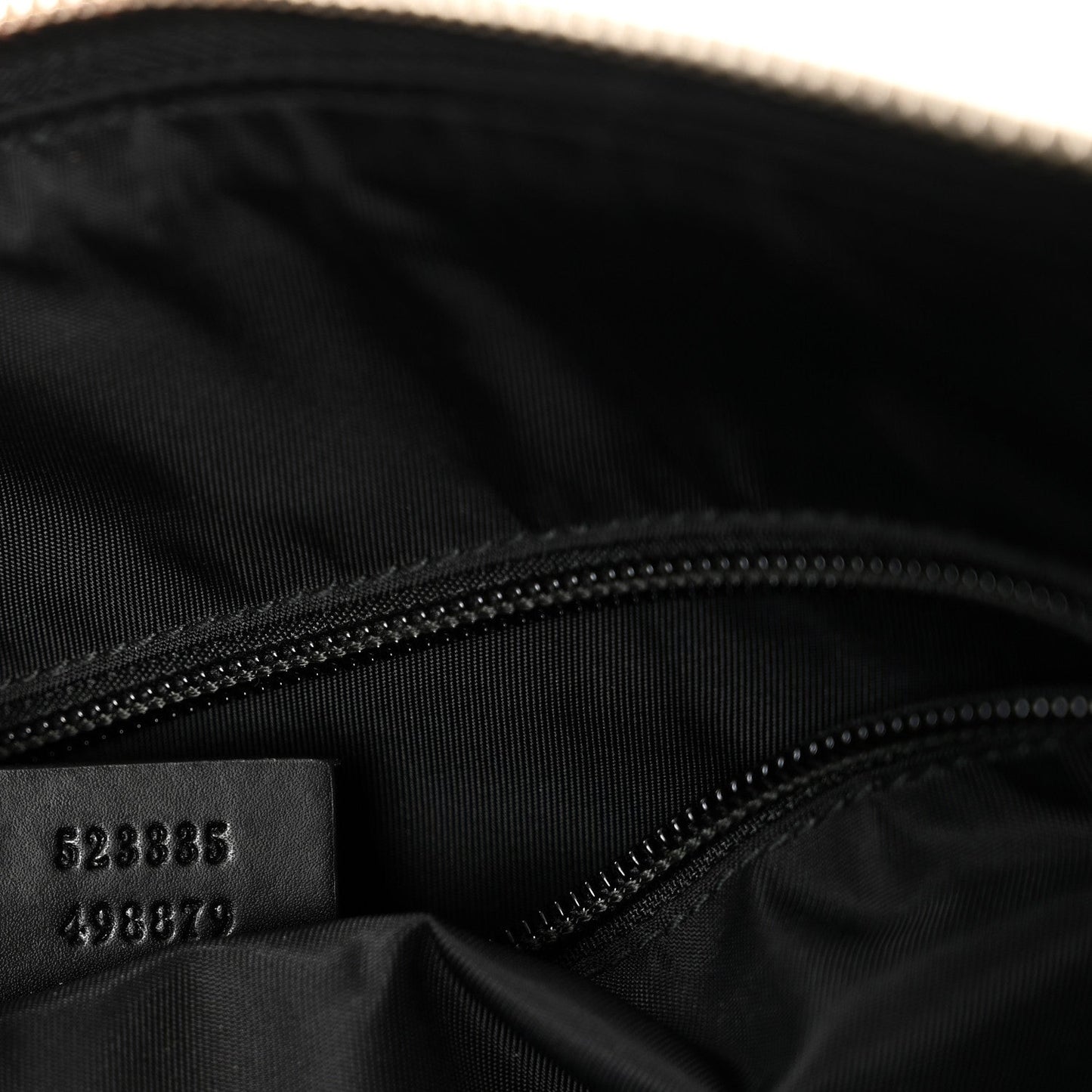 GG Supreme Monogram Calfskin Web Medium Flat Messenger Bag Beige Ebony Black