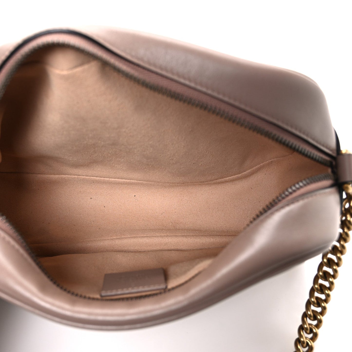 Calfskin Matelasse Small GG Marmont Chain Shoulder Bag Porcelain Rose