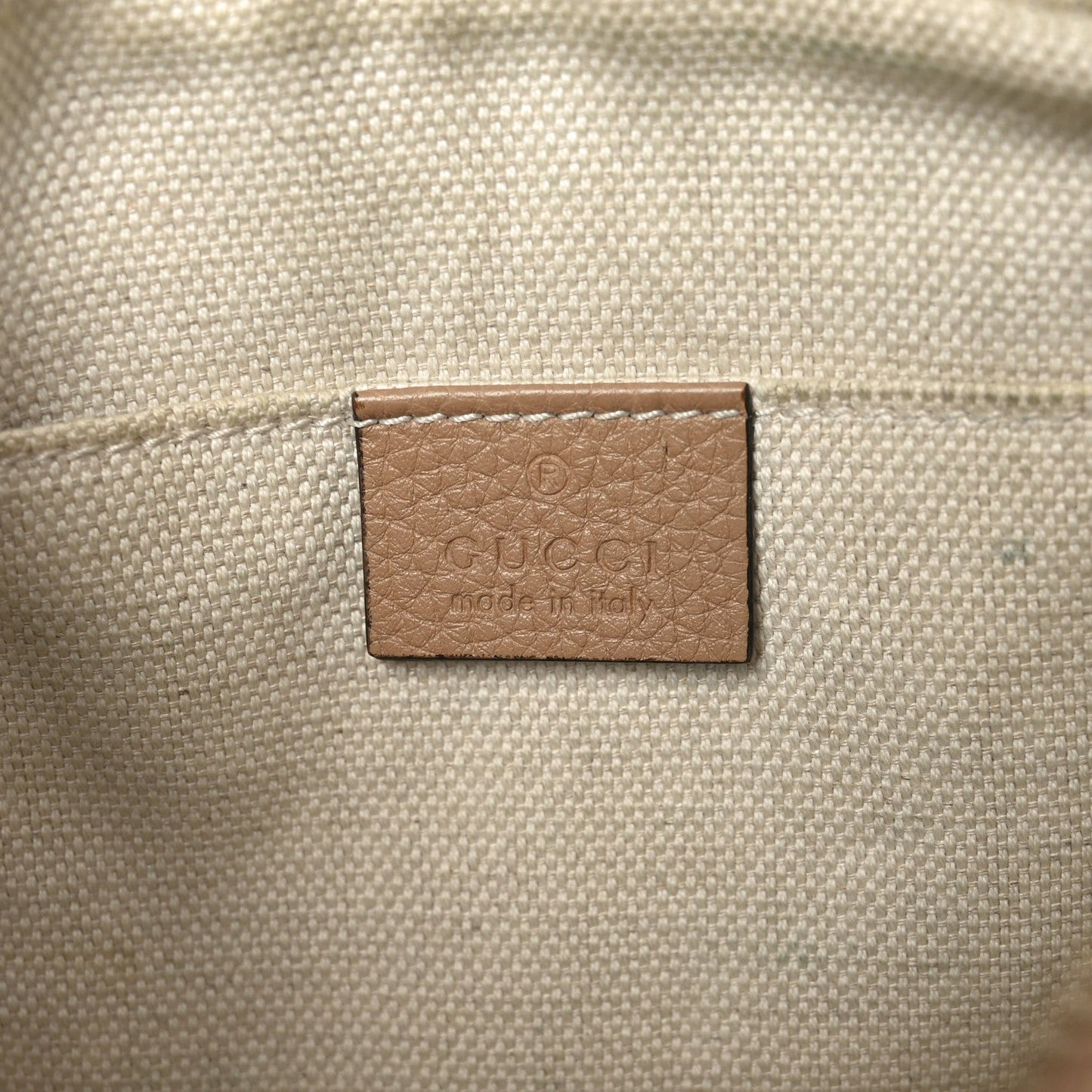 Pebbled Calfskin Small Soho Disco Bag Rose Beige