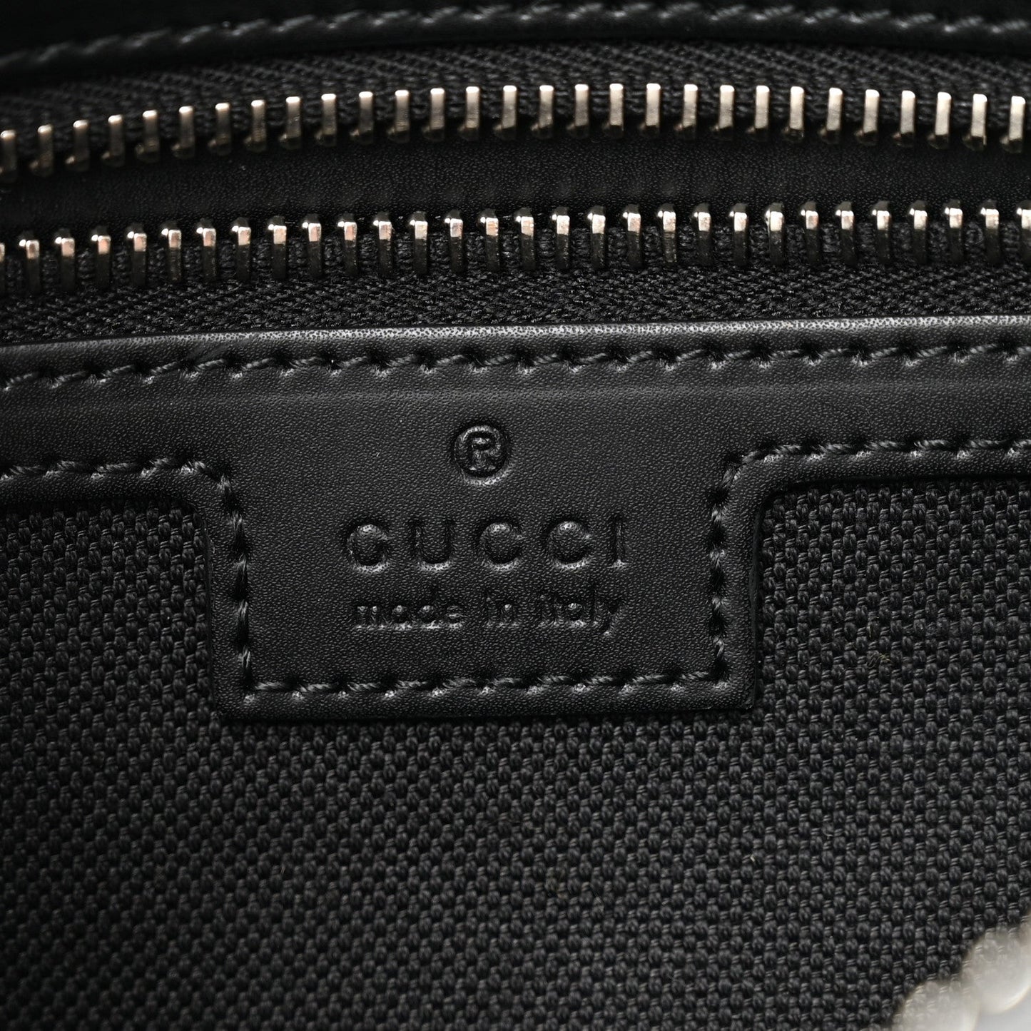 Soft GG Supreme Monogram Web Belt Bag Black Grey