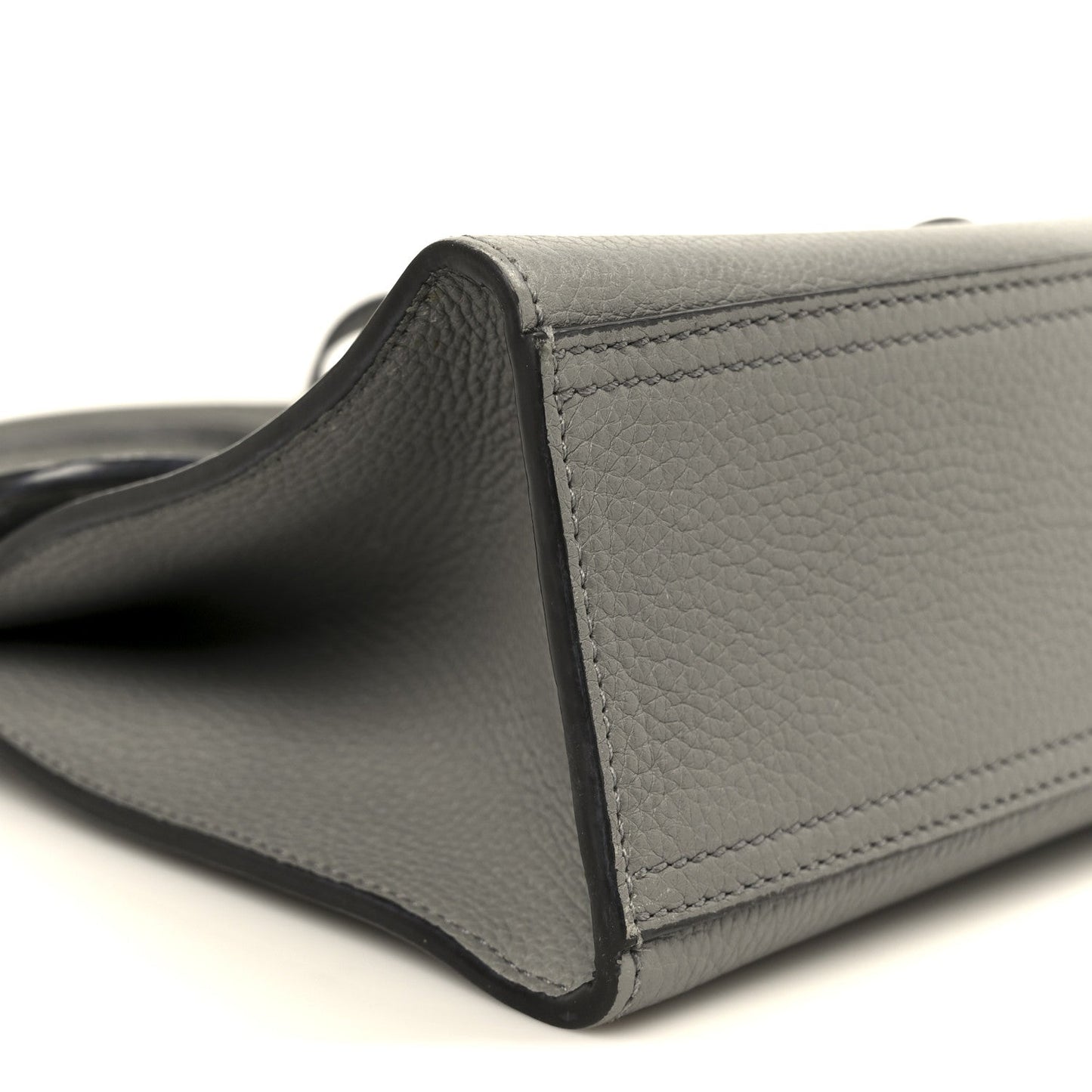 Cellarius Calfskin Mini GG Marmont Top Handle Bag Deep Grey