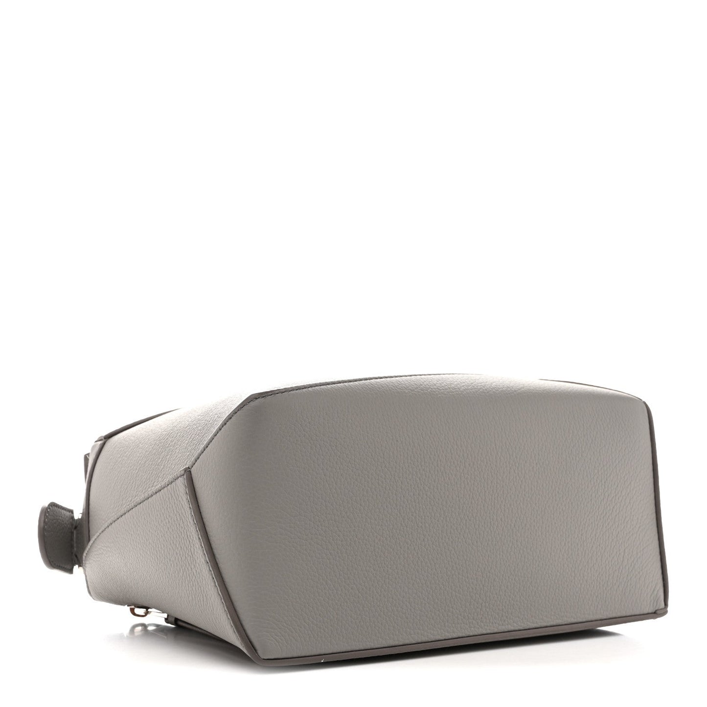 Soft Grained Calfskin Small Puzzle Edge Bag Pearl Grey