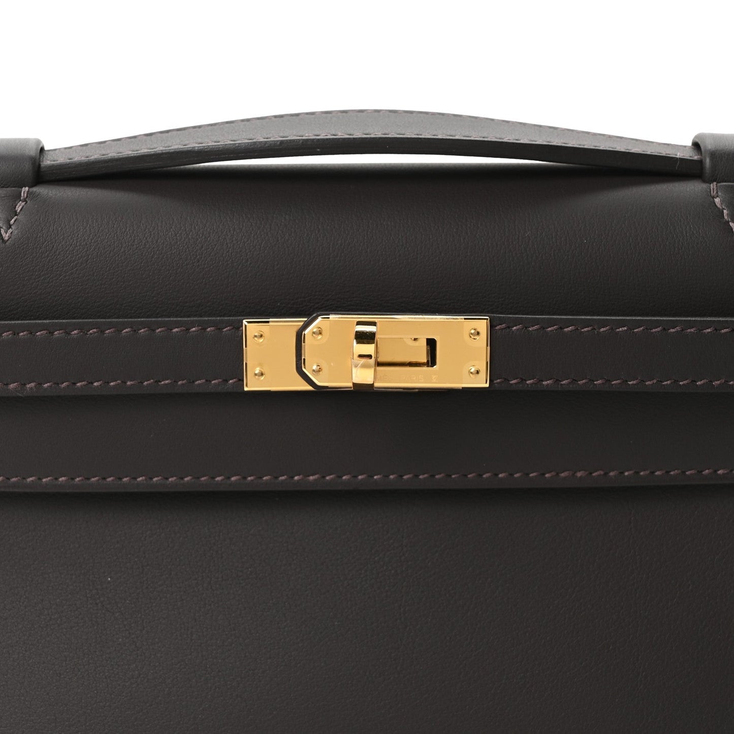 Swift Kelly Pochette Clutch Bai Brun