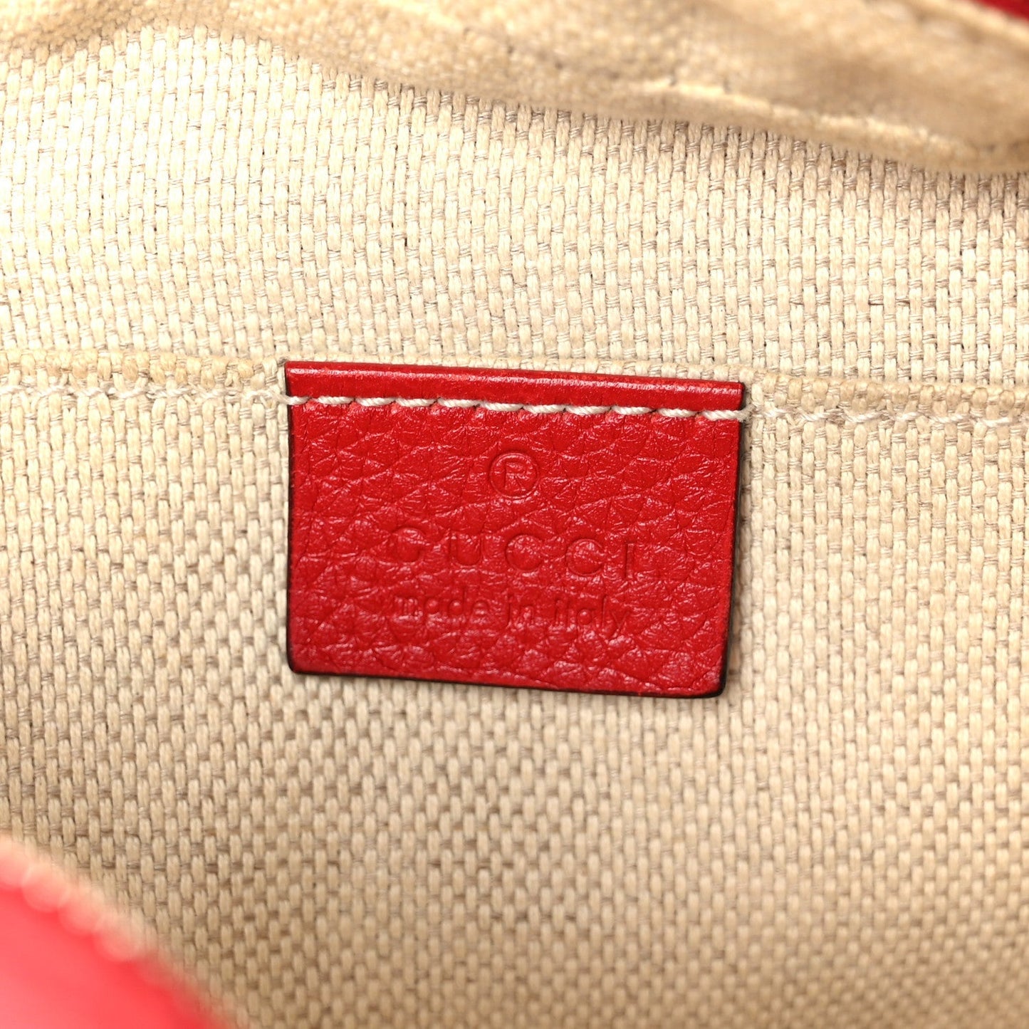 Pebbled Calfskin Small Soho Disco Bag Tabasco Red