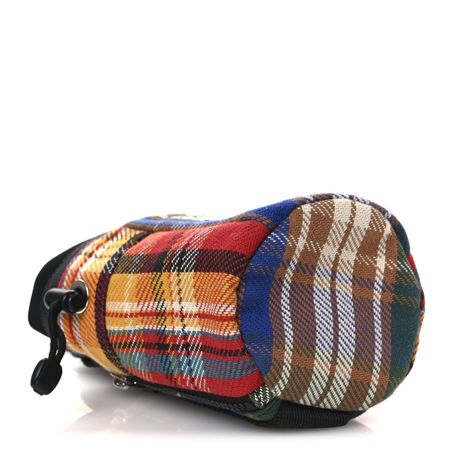 Neoprene Wool Tartan Eye/LOEWE/Nature Chalk Drawstring Bag Multicolor