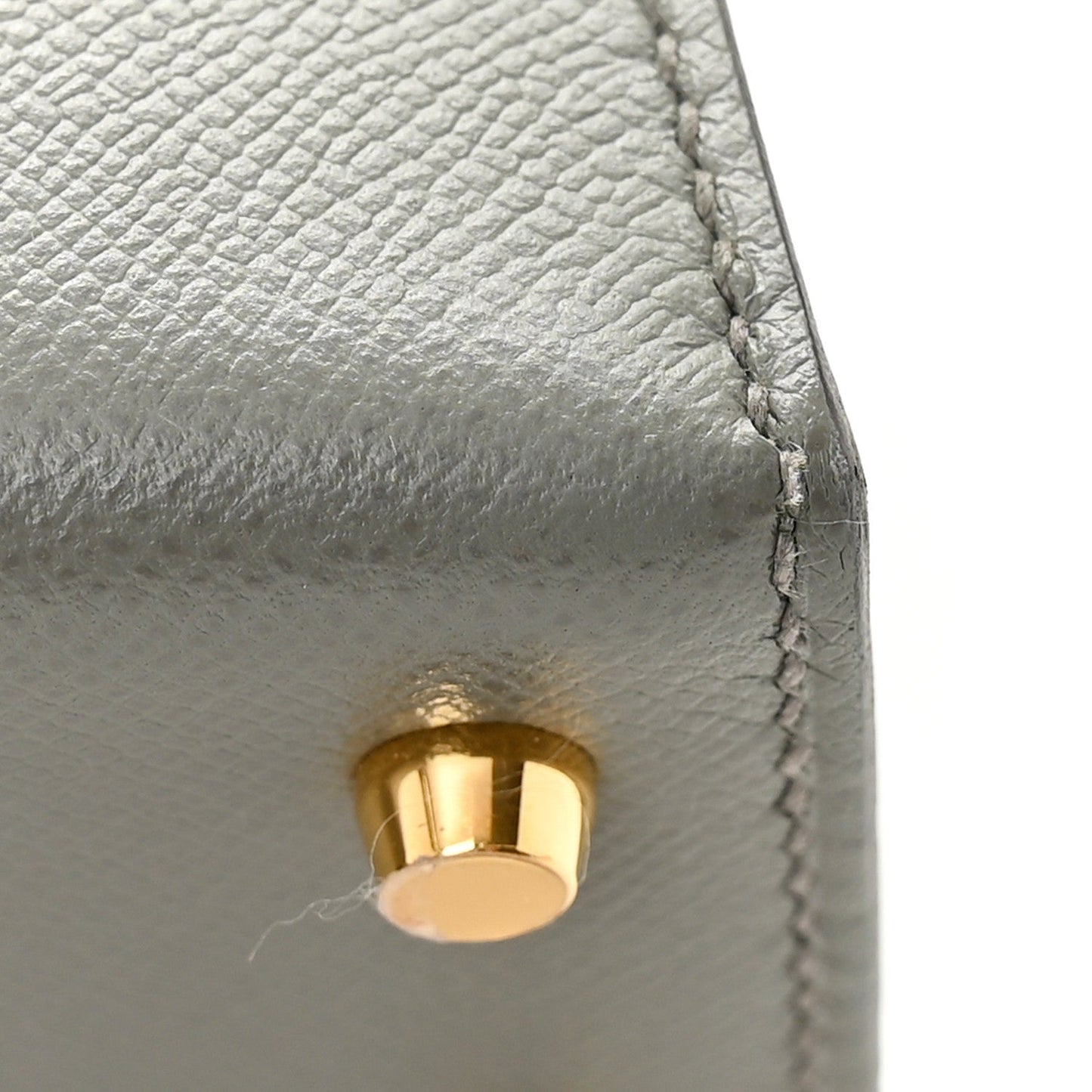 Madame Calfskin Mini Kelly Sellier 20 Gris Meyer