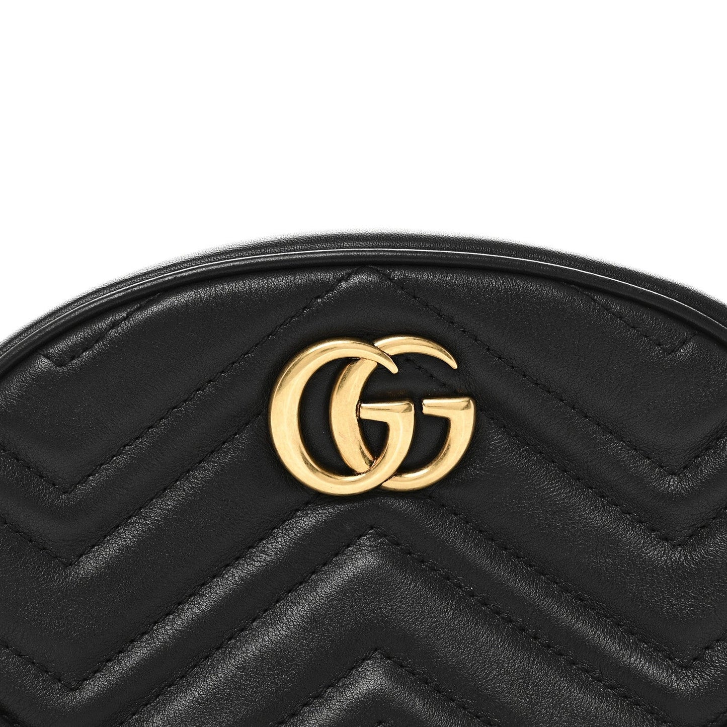 Calfskin Matelasse GG Marmont Belt Bag 95 38 Black