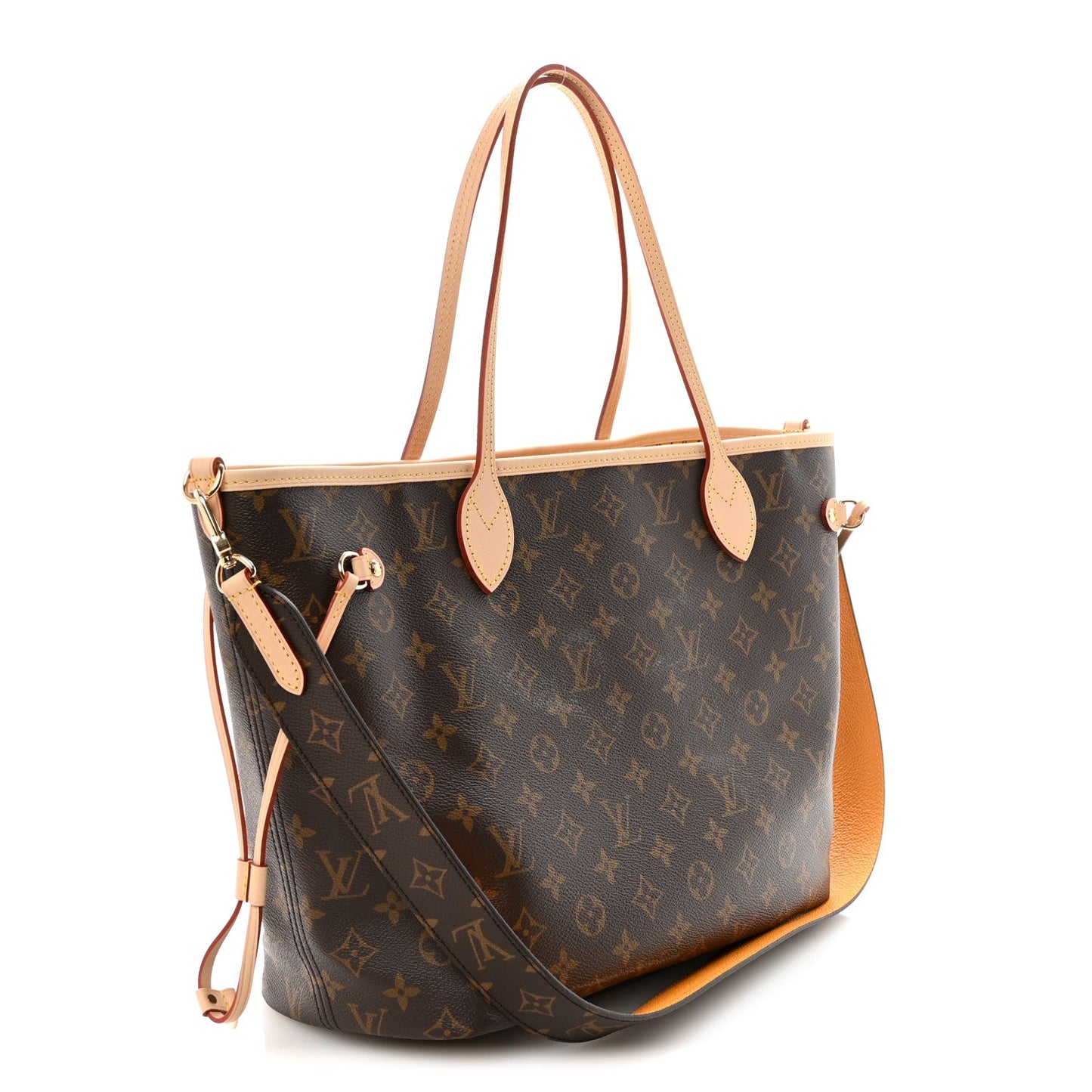 Monogram Inside Out Neverfull Bandouliere MM Jaune Safran
