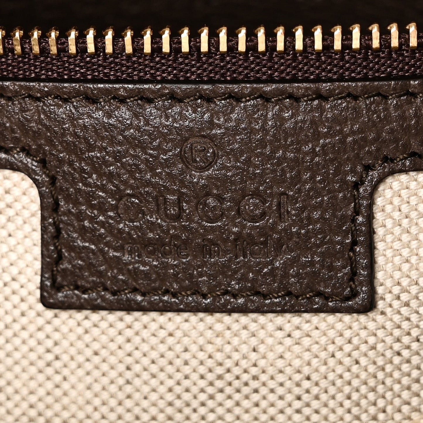 GG Supreme Monogram Textured Calfskin Web Super Mini Ophidia Shoulder Bag Beige Ebony New Acero