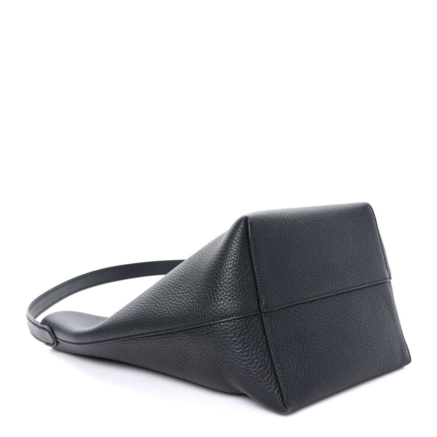 Grained Calfskin Medium N/S Park Tote Black