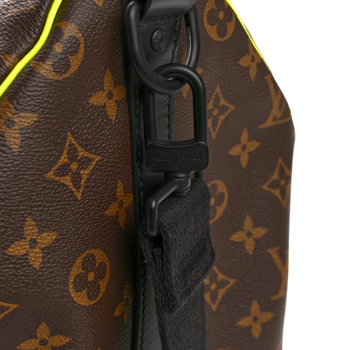 Monogram Macassar Keepall Bandouliere 50 Florescent Yellow