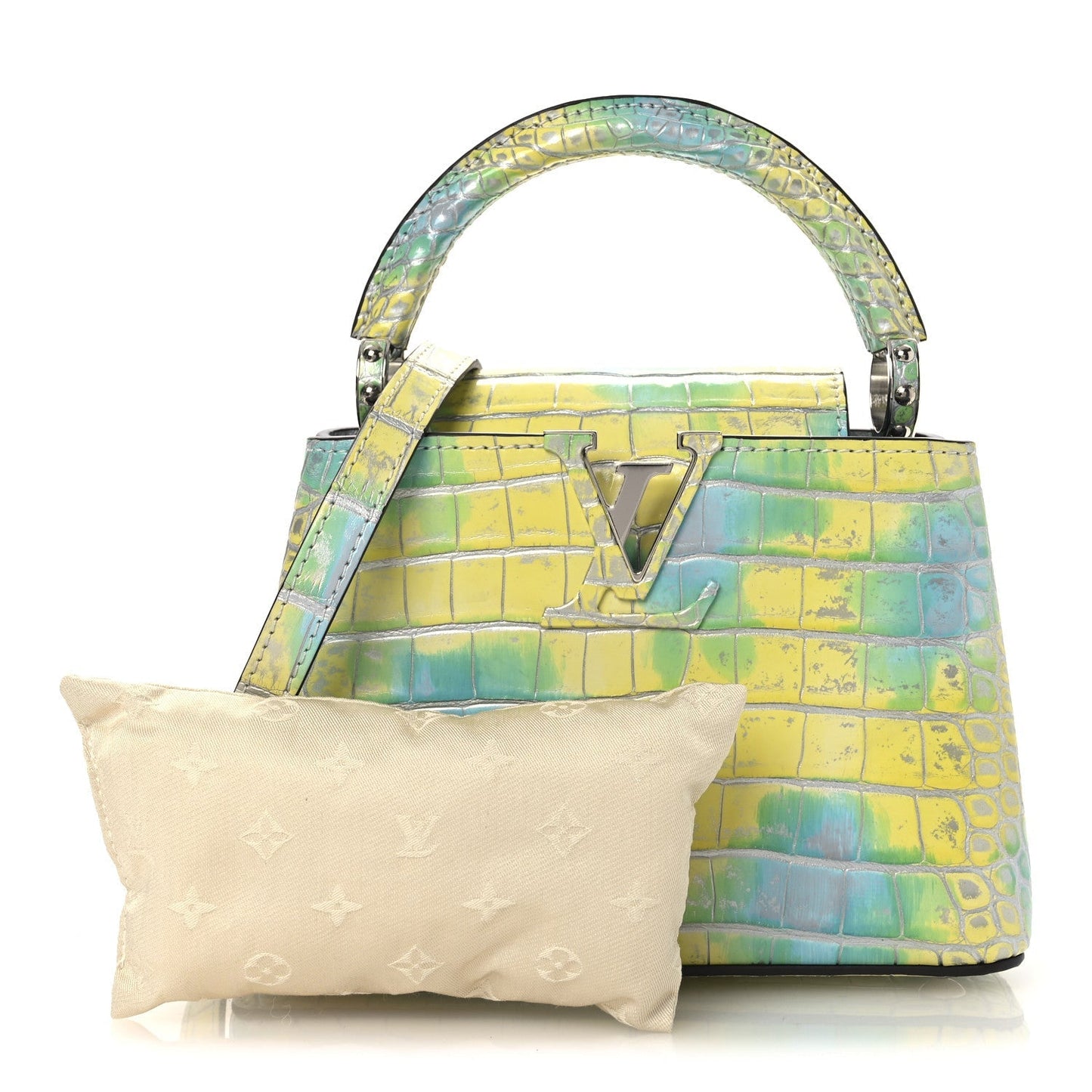 Crocodile Mini Capucines  Yellow Blue