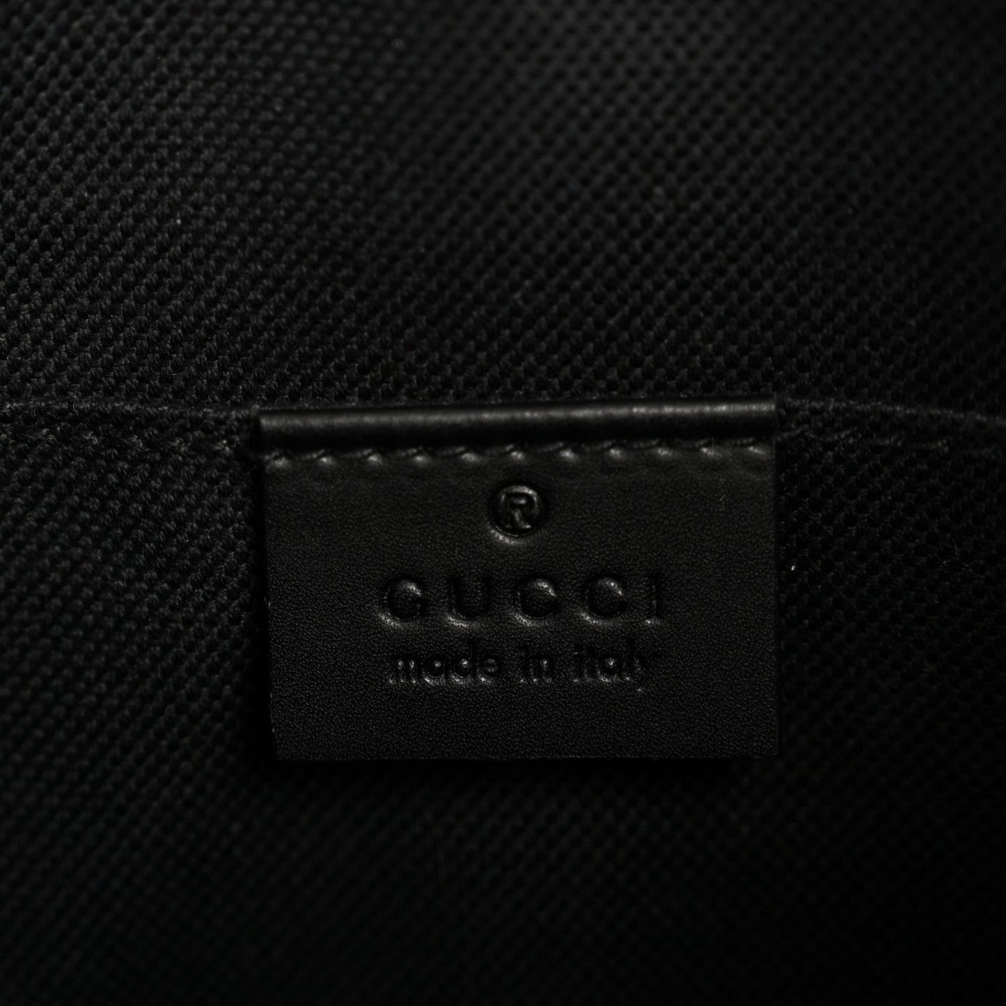 GG Supreme Monogram Web Small Flat Messenger Bag Black Grey