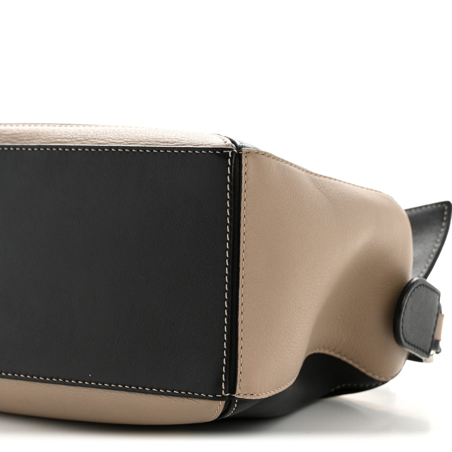 Calfskin Small Puzzle Bag Sand Soft White Black