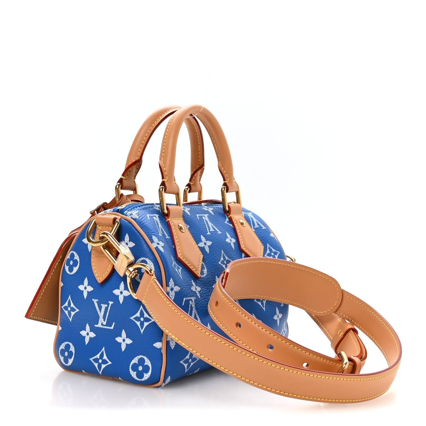 Calfskin Monogram Speedy P9 Bandouliere 20 Blue