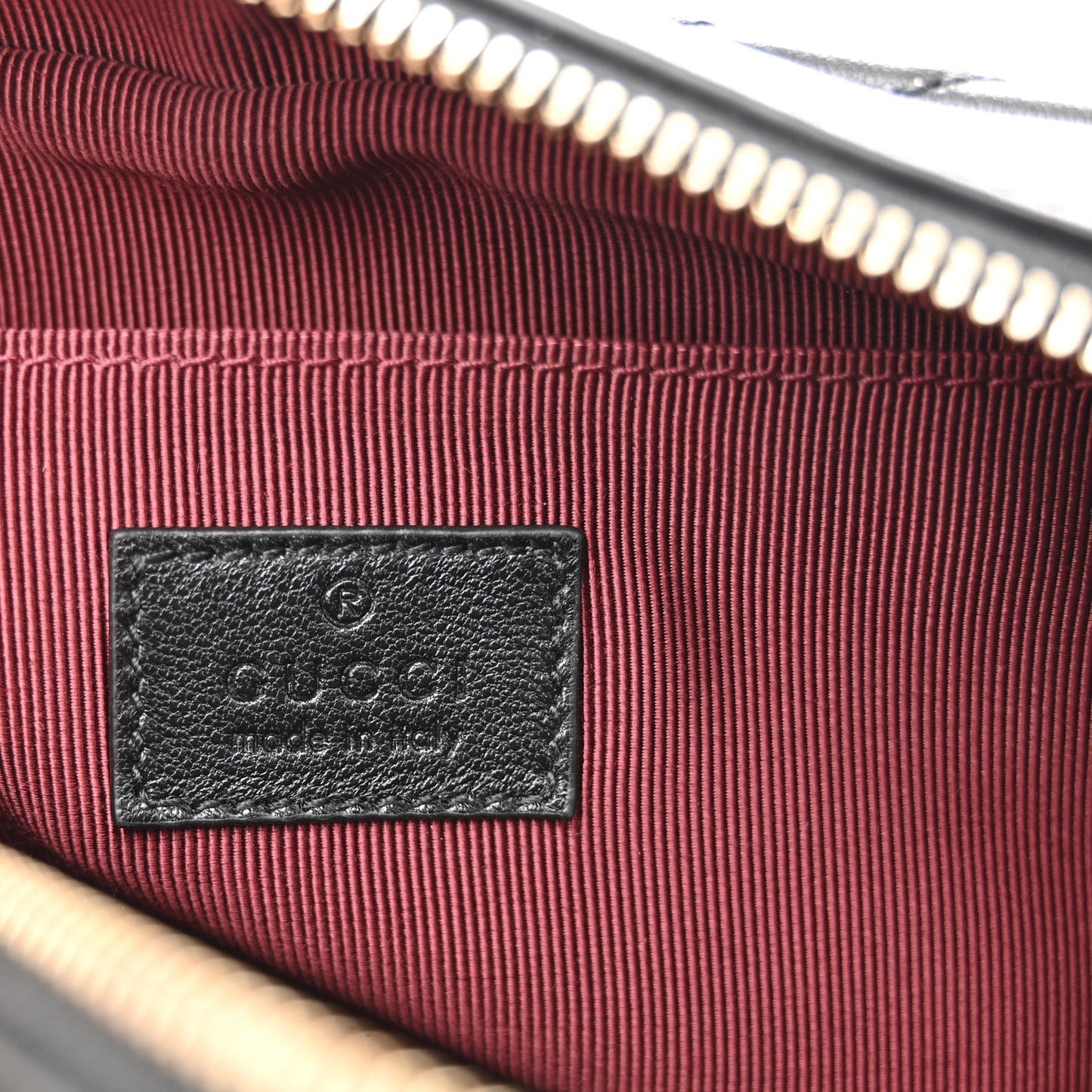 Calfskin Matelasse Small GG Marmont Camera Bag Black