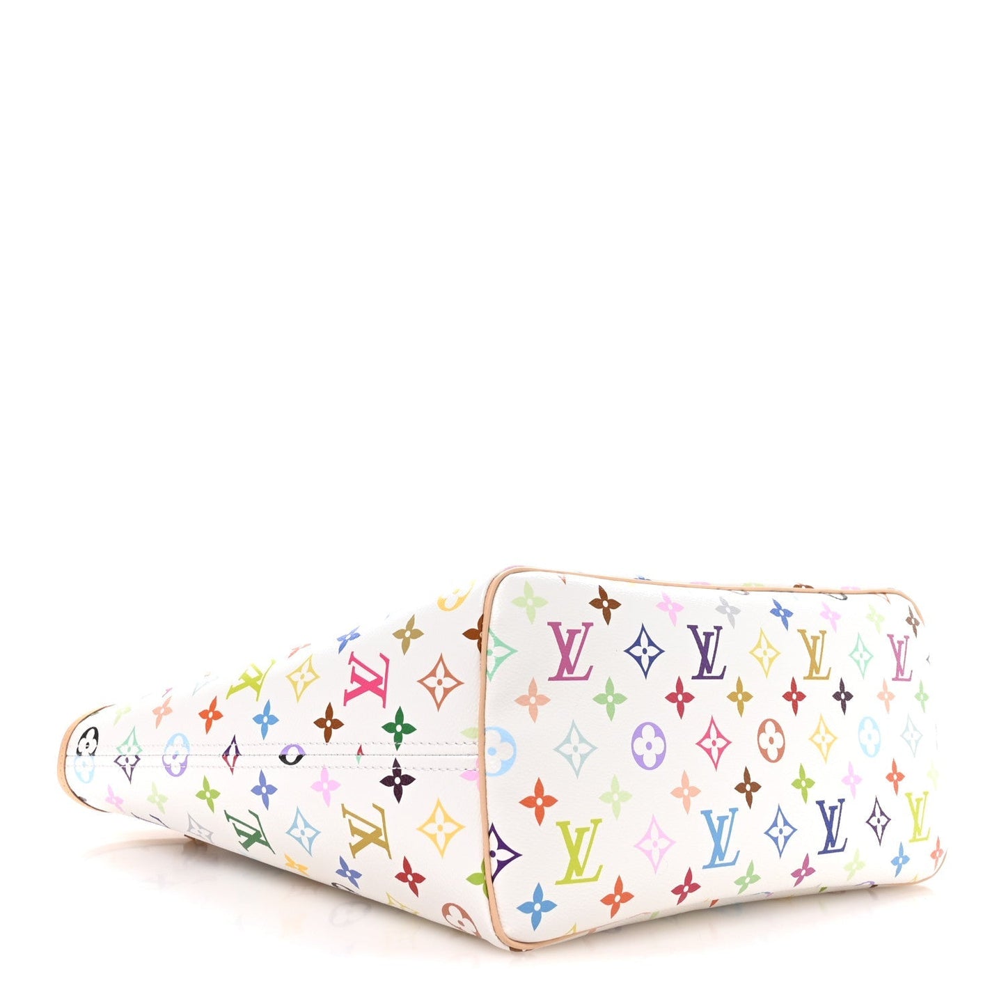 LV X TM Monogram Multicolor Neverfull MM White
