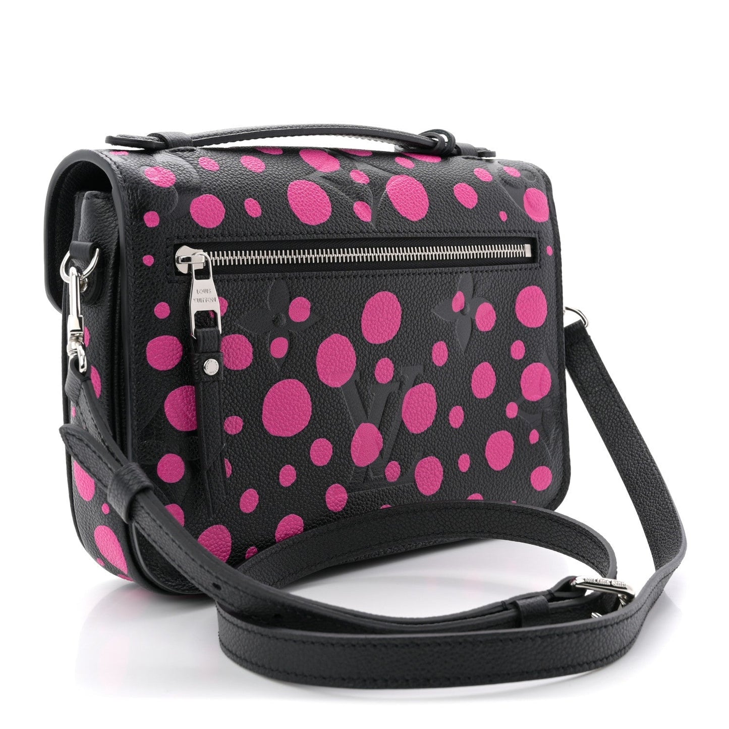 LV x YK Empreinte Monogram Giant Pochette Metis Black Fuchsia