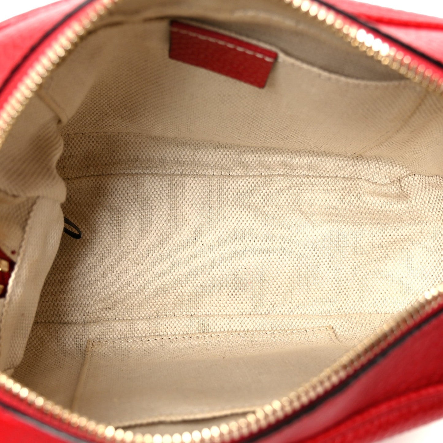 Pebbled Calfskin Small Soho Disco Bag Vibrant Red