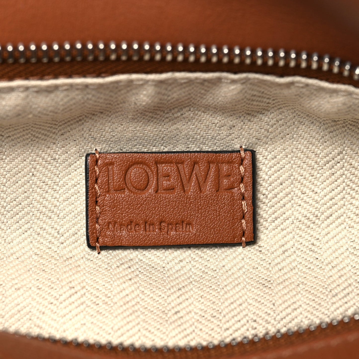 Grained Calfskin Small Puzzle Bag Tan