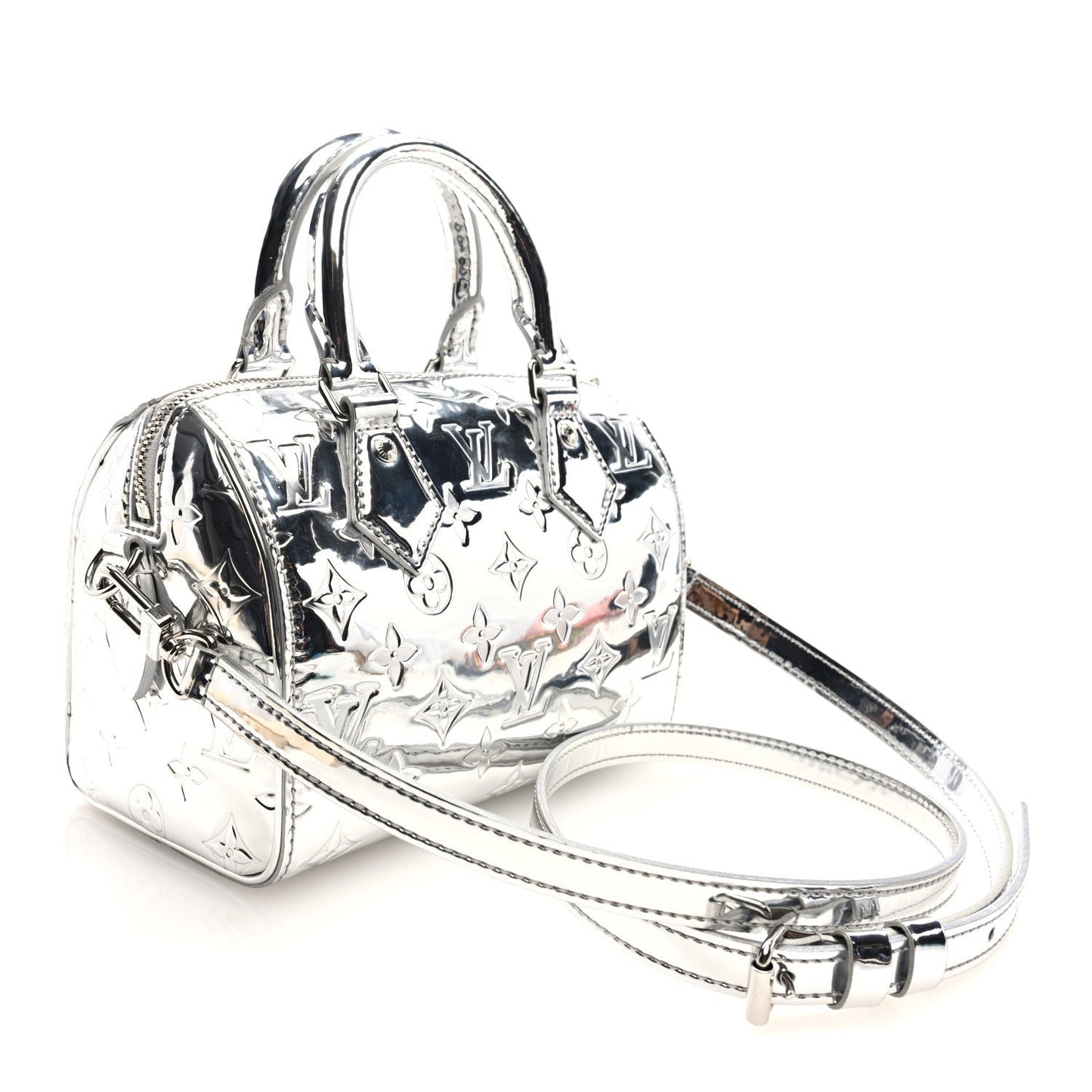 Monogram Miroir Speedy Bandouliere 20 Silver