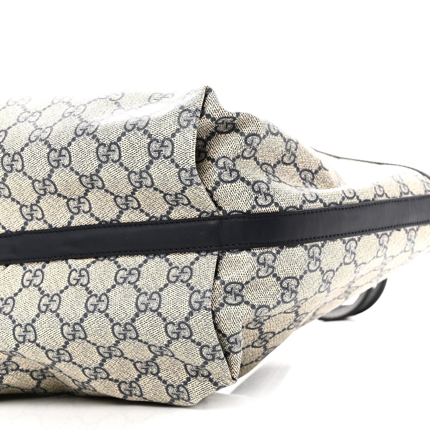 GG Supreme Monogram Denim Small Totissima Reversible Tote Beige Blue