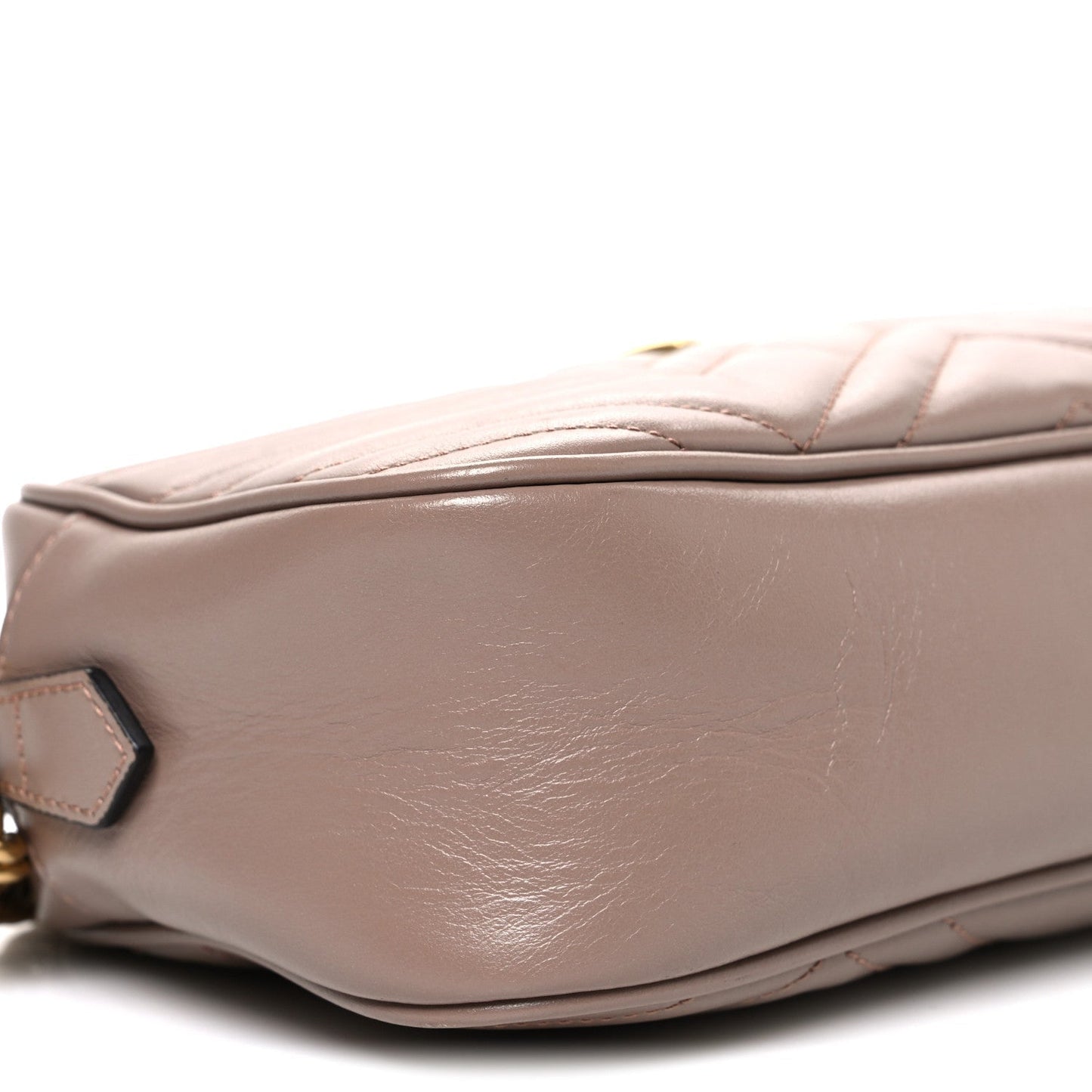 Calfskin Matelasse Small GG Marmont Chain Shoulder Bag Porcelain Rose