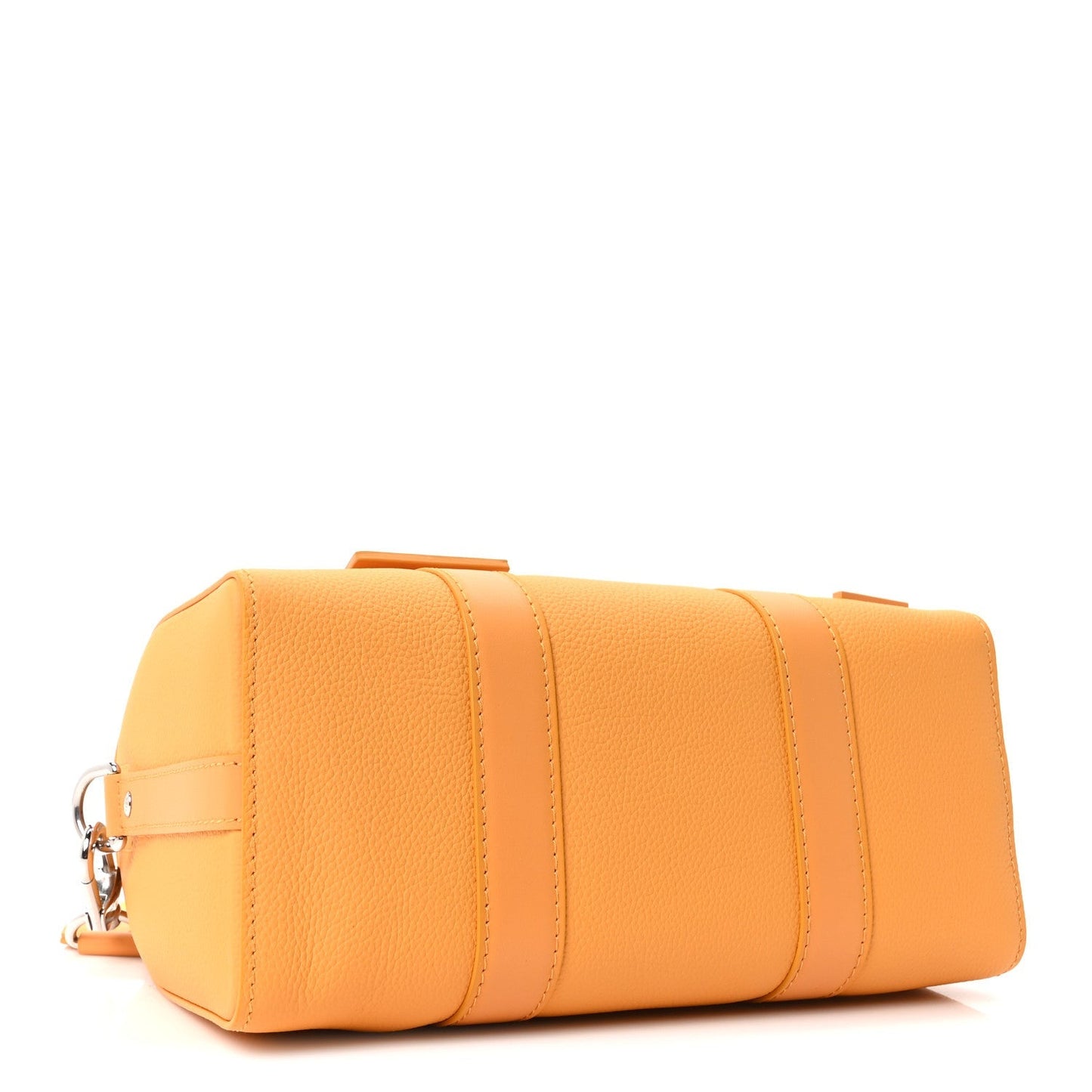 Grained Calfskin Aerogram City Keepall Safran Yellow