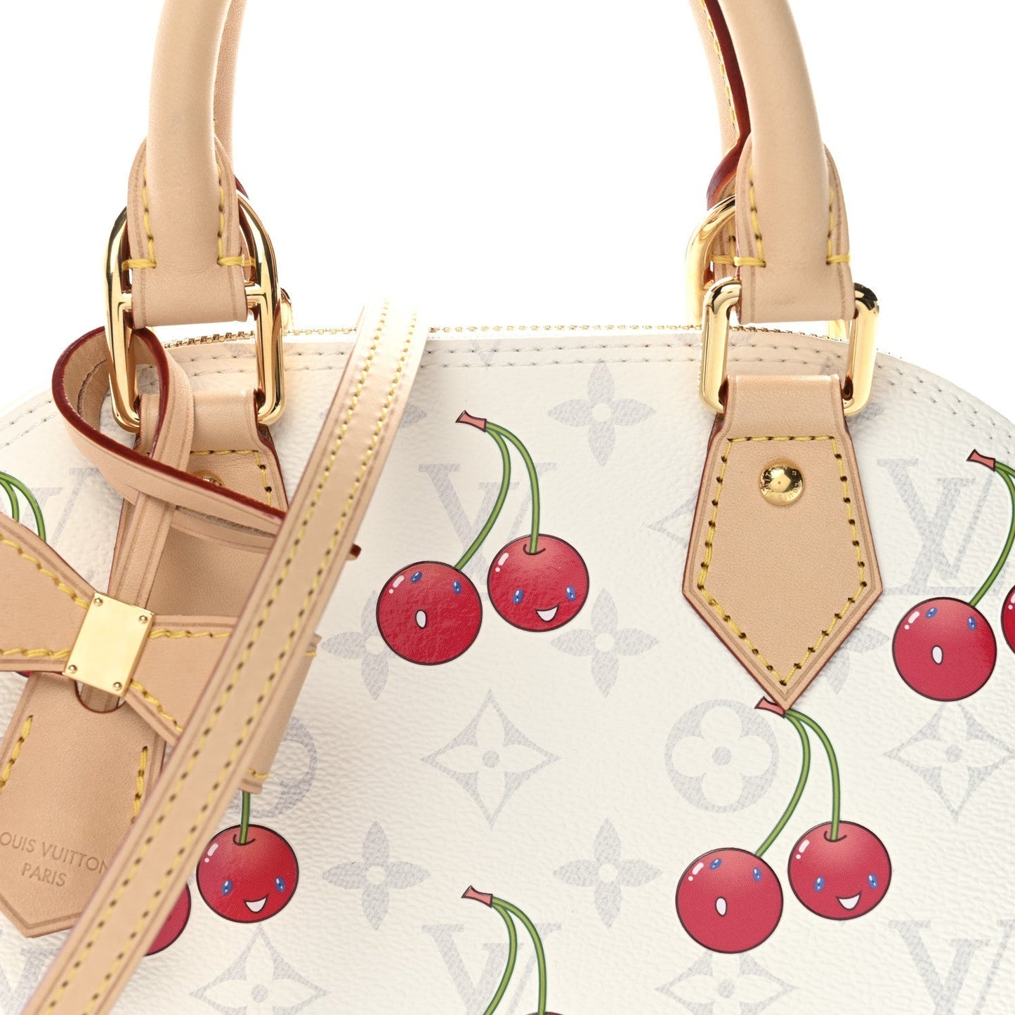 LV X TM Monogram Cerises Alma BB White