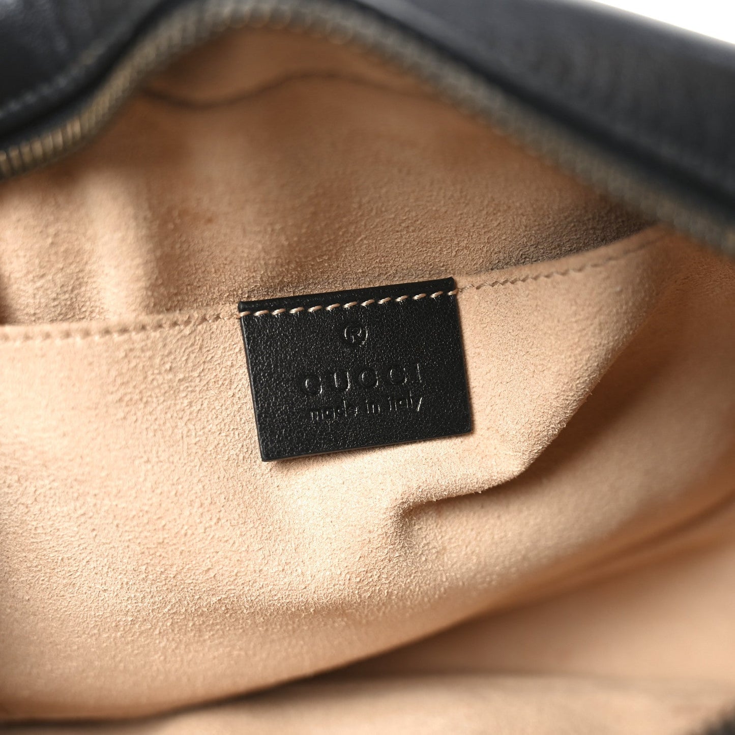 Calfskin Matelasse Small GG Marmont Chain Shoulder Bag Black