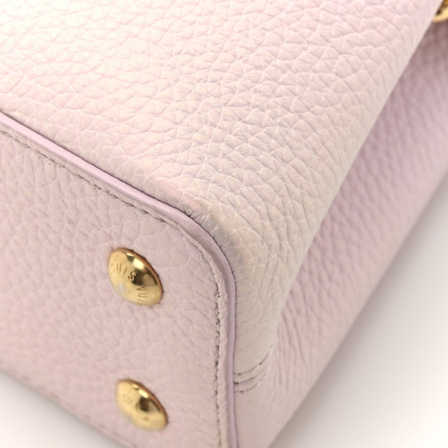 Taurillon LV Ski Capucines Mini Pearly Lilac