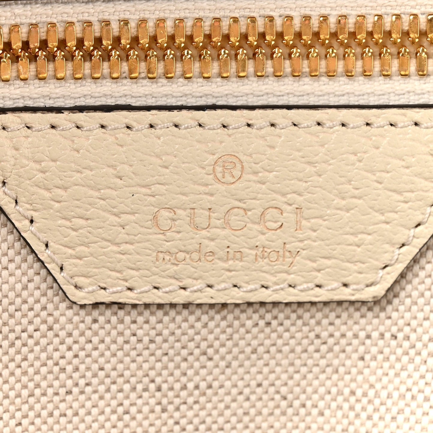 GG Supreme Monogram Textured Calfskin Web Small Ophidia Day Backpack Beige Ebony Mystic White