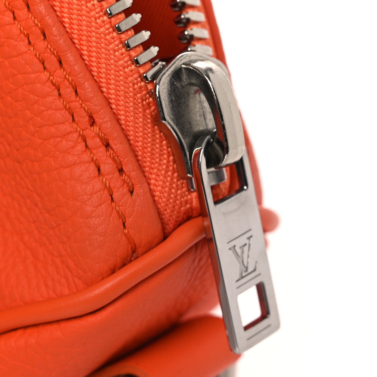 Grained Calfskin Aerogram Keepall XS Orange