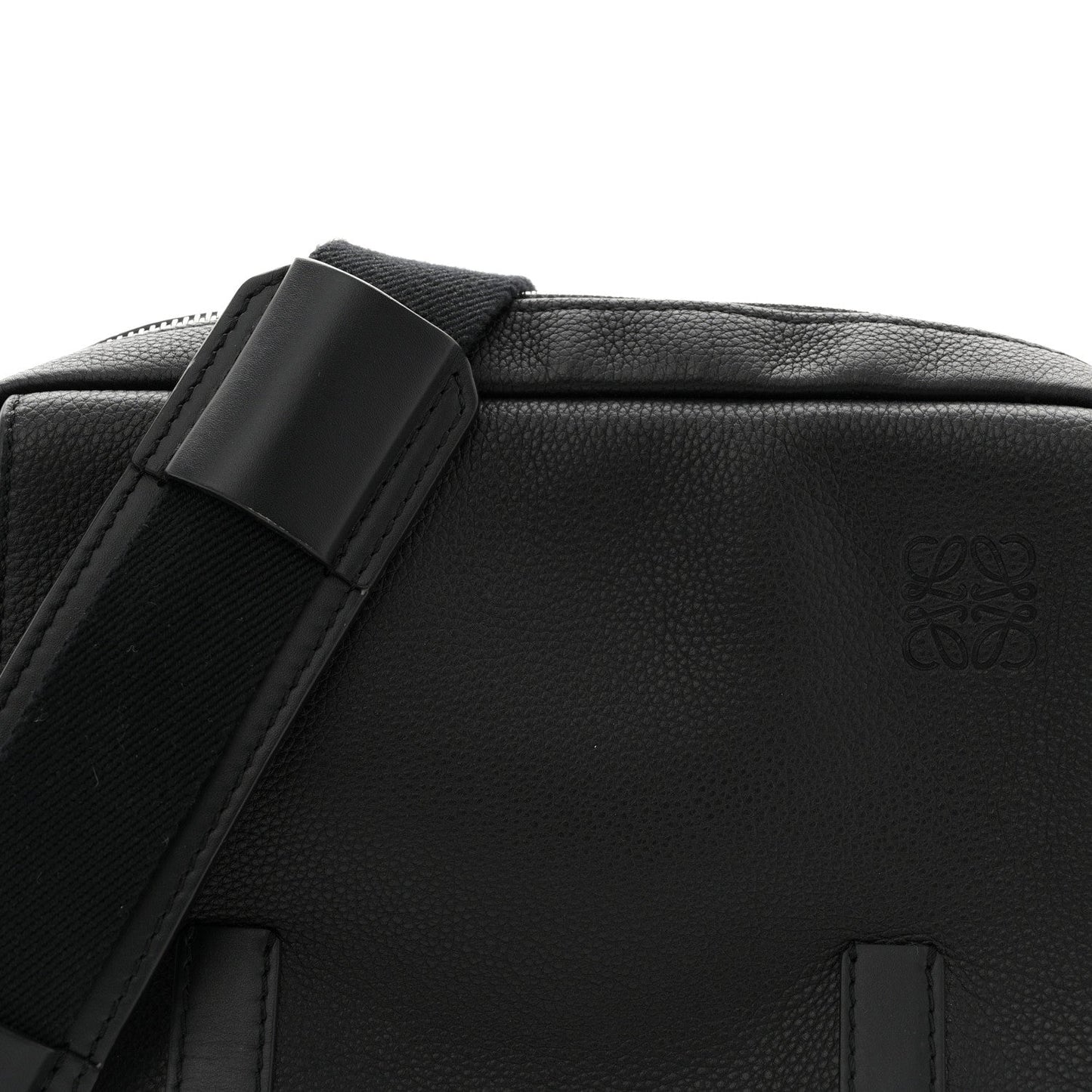 Soft Grained Calfskin XS Military Messenger Bag Black