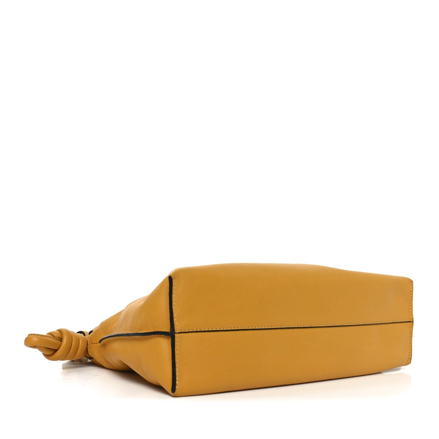 Nappa Medium Flamenco Knot Bag Mustard