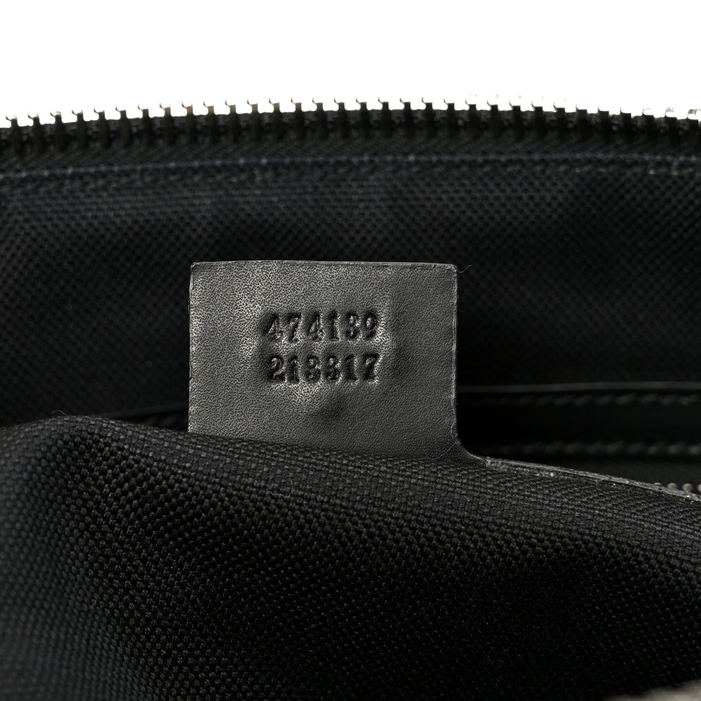 Soft GG Supreme Monogram Appia Calfskin Web East West Messenger Bag Black Grey