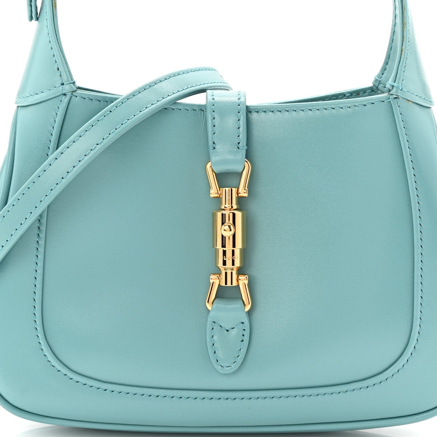Boarded Dyana Lux Calfskin Mini Jackie 1961 Hobo Dusty Azure