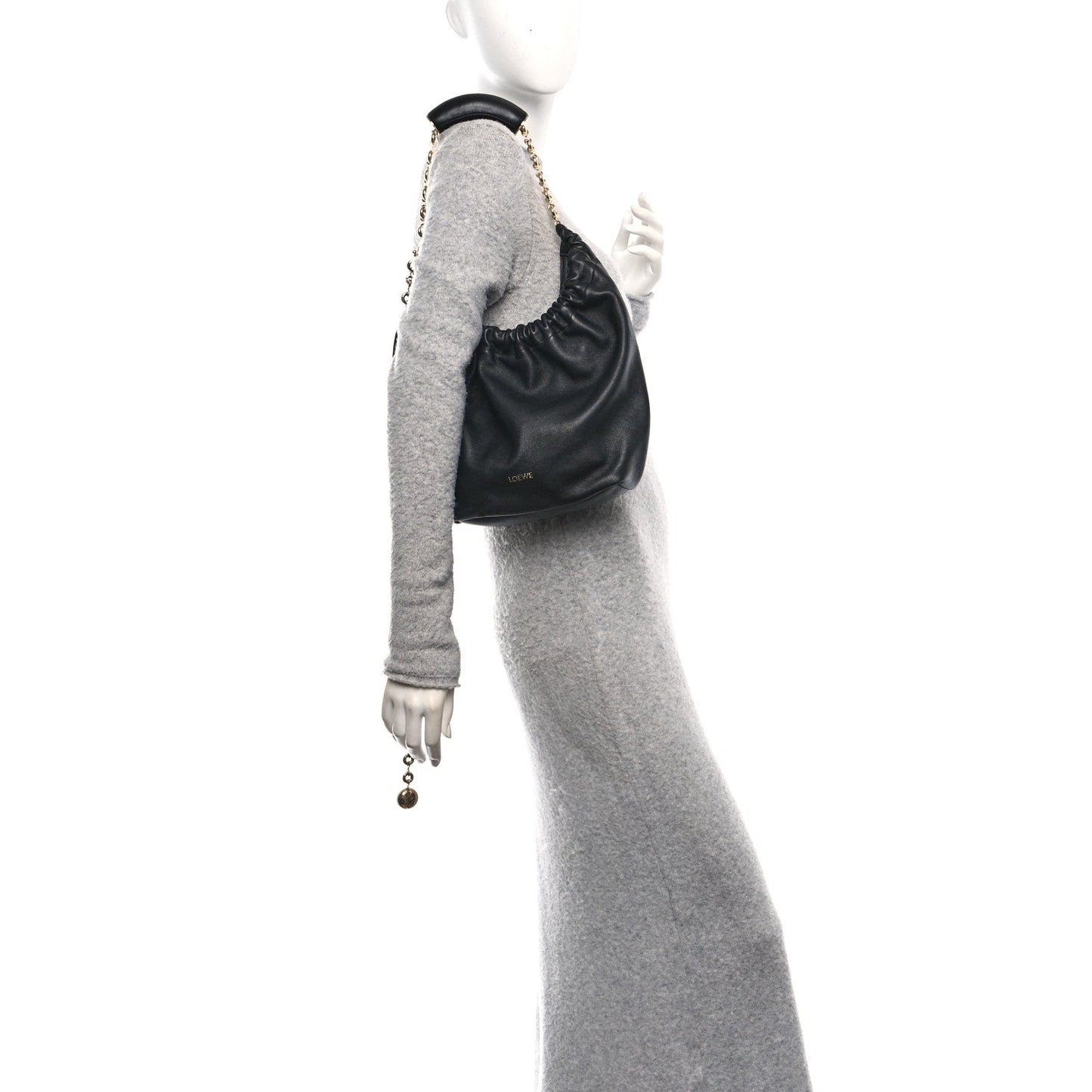 Nappa Small Squeeze Bag Black