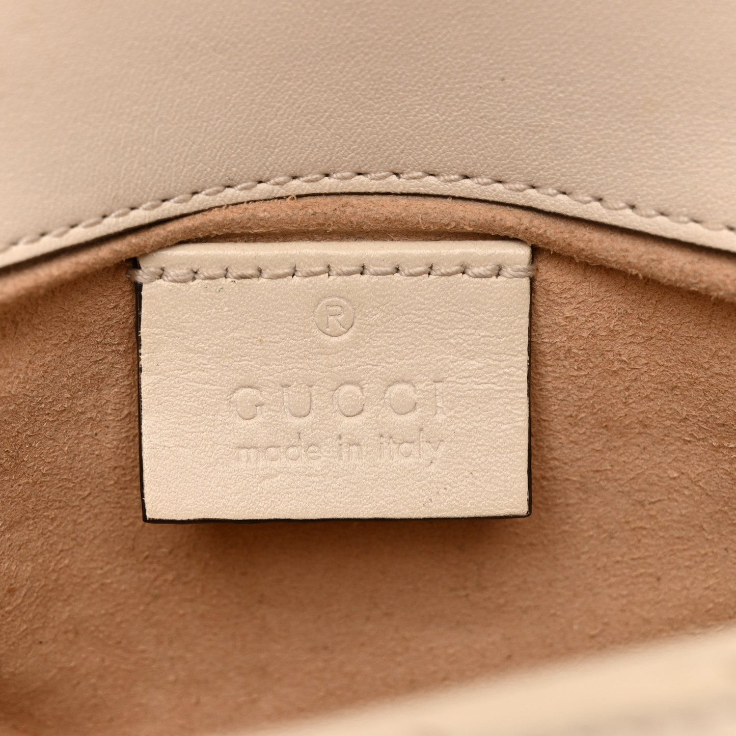 Calfskin Matelasse Super Mini GG Marmont Shoulder Bag White