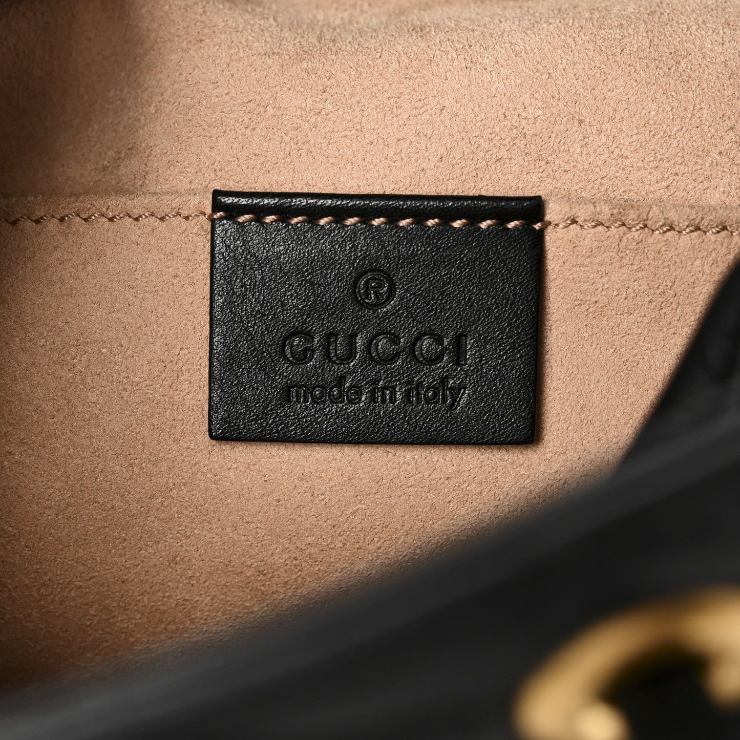 Calfskin Matelasse GG Marmont Flap Backpack Black