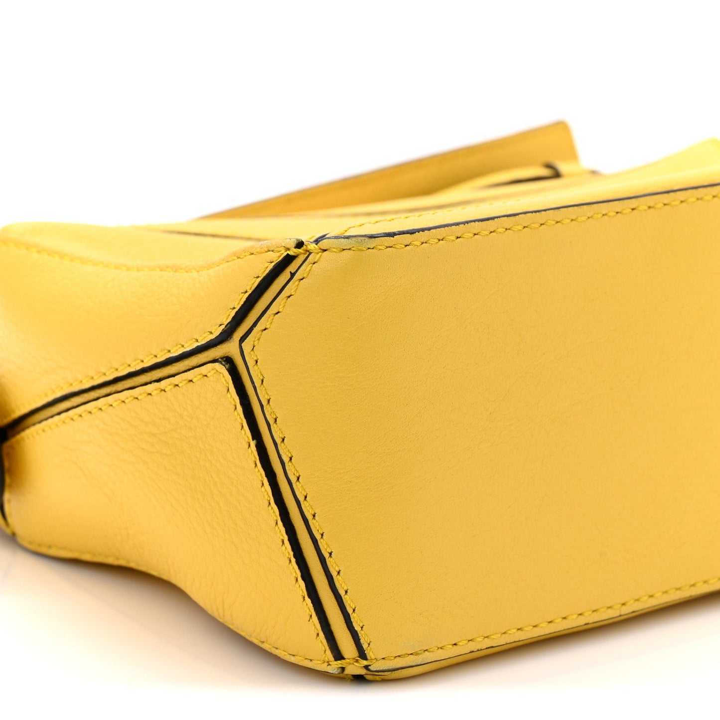 Calfskin Mini Puzzle Bag Yellow