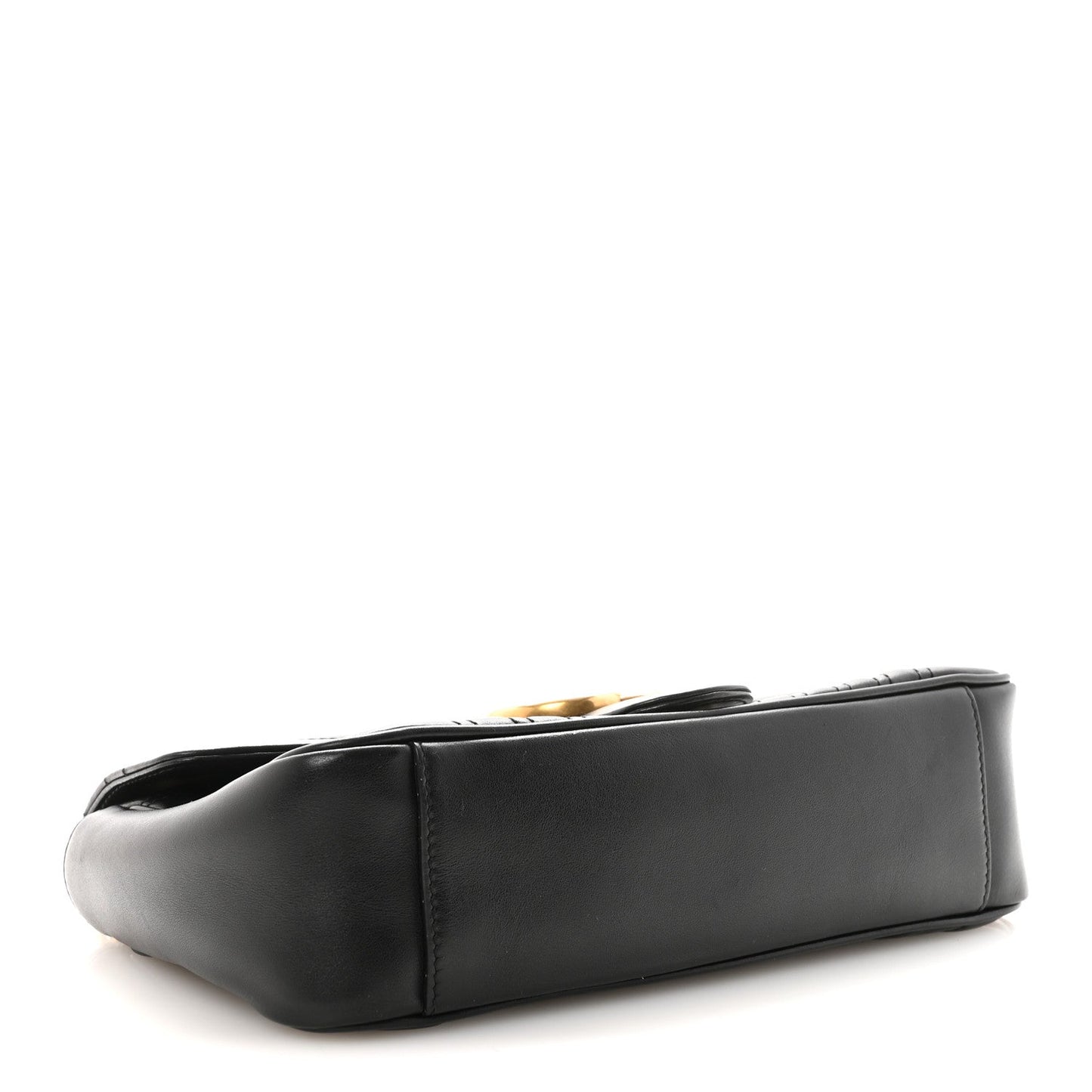 Calfskin Matelasse Small GG Marmont Shoulder Bag Black