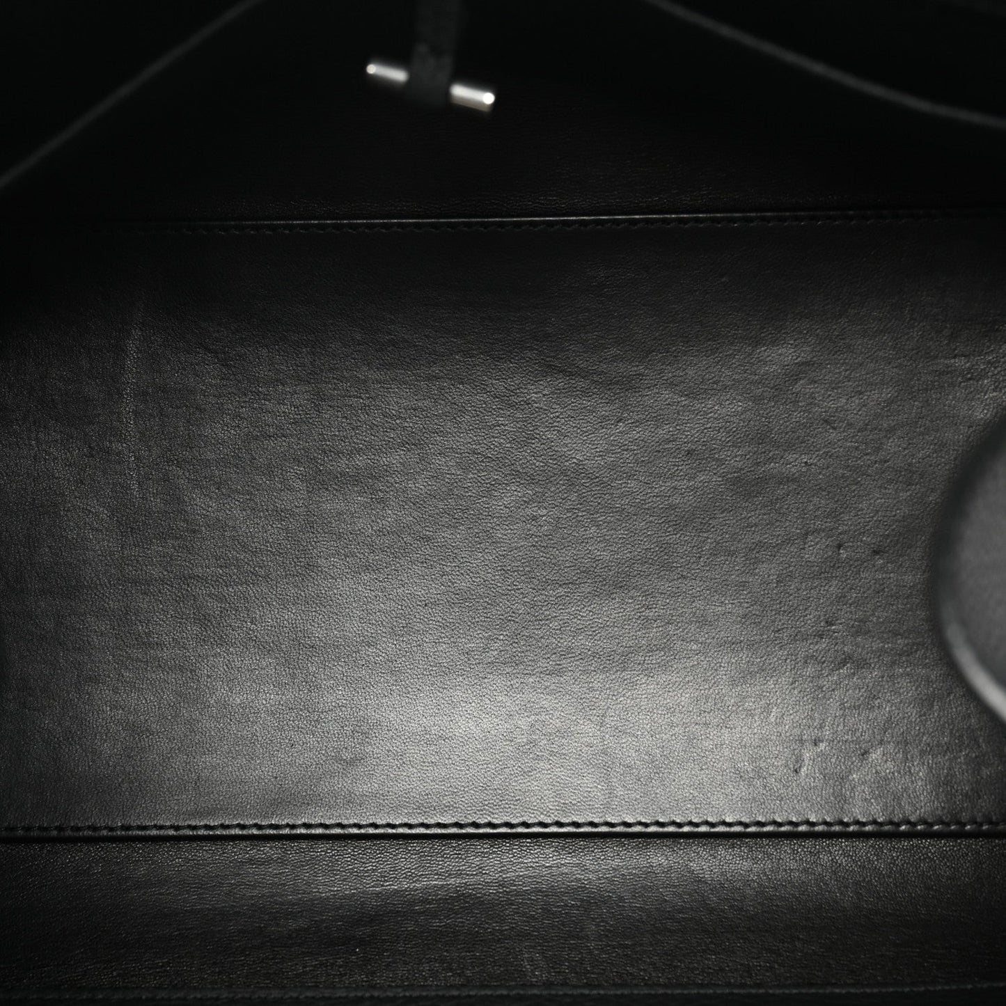 Matte Grained Calfskin EW Margaux Black
