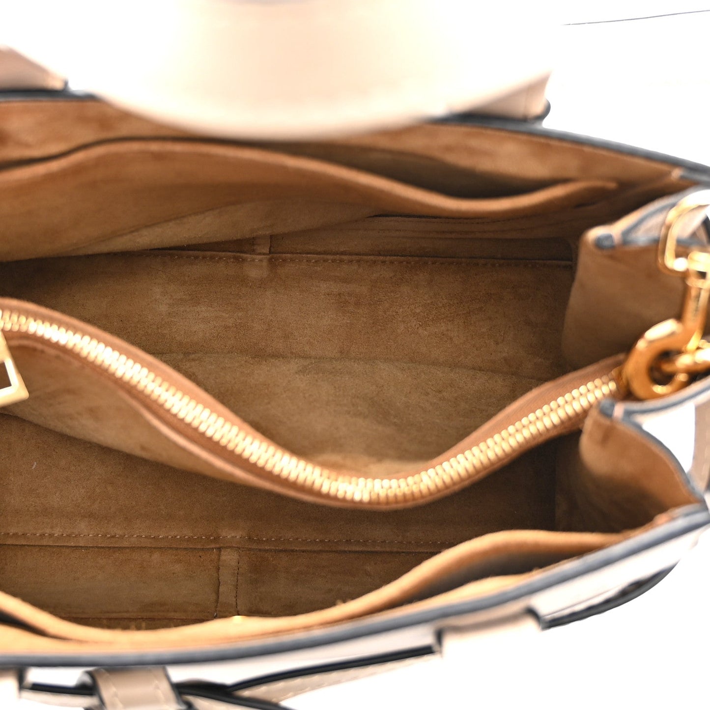 Calfskin Mini Gate Tote Light Oat