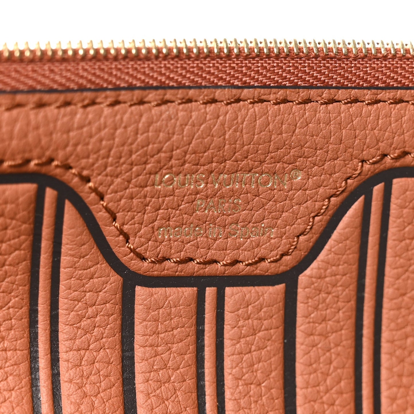Monogram Calfskin Neo Neverfull Inside Out MM Tan